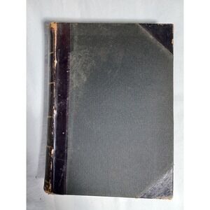 Vintage 1887 The Century Illustrated Monthly Magazine Vol 33 Black Leather HC